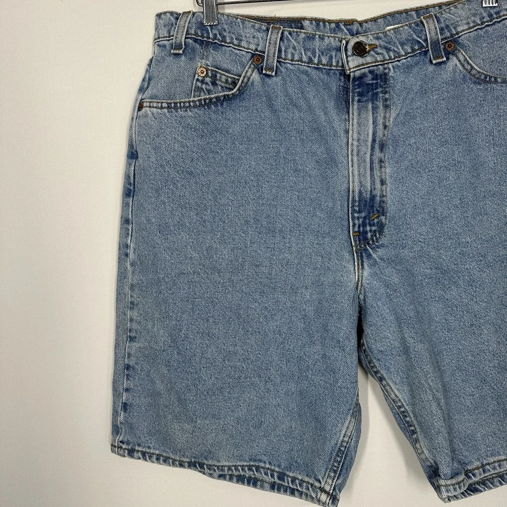 Levis White Tab 550 Relaxed Y2K Shorts Size 38 USA Baggy 90s Denim Jean Jorts